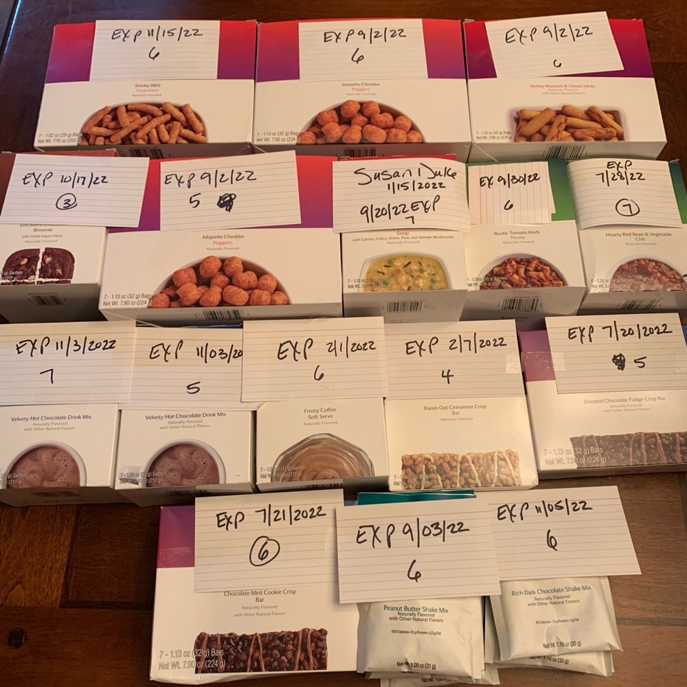 Optavia large lot 91 fuelings none expired